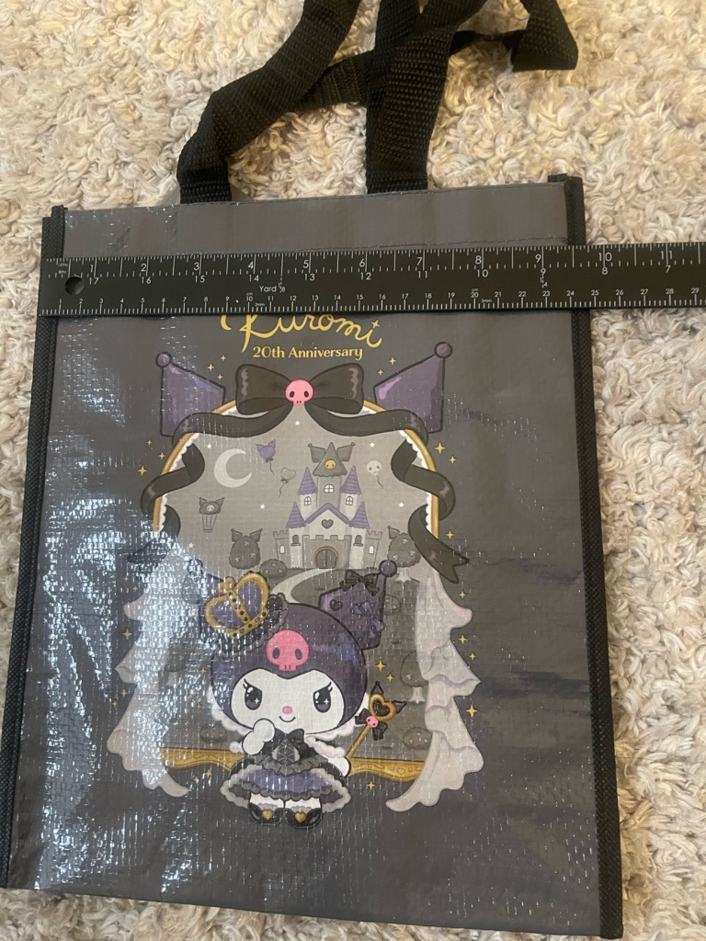Sanrio Kuromi 20th Anniversary Gothic Tote Bag Kawaii Collector - Picture 4 of 7